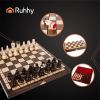 Juego de Ajedrez Ruhhy de Madera Natural 31x31cm Elegante - imagen 2
