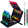 Set de 120 Marcadores de Color Impermeables a Doble Cara