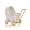 Cochecito de Muñeca de Mimbre My Sweet Baby - Blanco