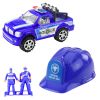 Set Grande de Policía con Coche y Figuras