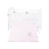 Juego de cama bordado 6 piezas Kikkaboo Dream Big Rosa