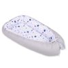 Baby Nest Double-sided Premium Cocoon For Infants Bobono- Blue Stars/gray