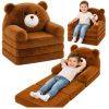 Sofá reclinable en forma de oso de peluche con diseño adorable