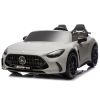 Interior del coche eléctrico infantil Mercedes AMG DK-GT63 con asiento de eco-cuero