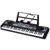 Teclado Eléctrico con Micrófono y Soporte Musical