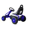 Gokart Lean Toys azul a pedales, detalle vehículo infantil de aire libre