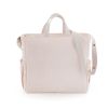 Bolso maternal Cloe detalle tejido polycotton rosa