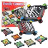 Juego de Mesa 7 en 1: Damas, Serpientes y Escaleras