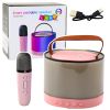 Kit de Karaoke con Altavoz y Micrófono Inalámbrico Rosa