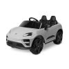 Coche eléctrico infantil Porsche Macan gris Toyz con licencia oficial, vista frontal