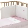 Jgo 2 Pcs.colcha I-v. Cuna 70 Vichy10 Rosa 70x140x3 Cm - Cambrass - imagen 3