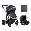 Carrito de bebé 3en1 Kikkaboo Darling Gris Oscuro 2024