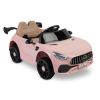 Coche eléctrico Toyz Volti rosa 12V con función balanceo, vista lateral