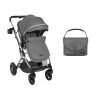 Carrito de bebé 2en1 Kikkaboo Scarlett Gris Oscuro