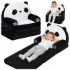 Sofá silla infantil 2 en 1 Panda de Lean Toys con diseño encantador.