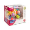 Sonajero Toyz en uso por un bebé explorando su textura y sonidos