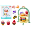 Set de dulces de madera con soporte elegante