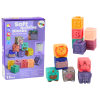 Bloques Educativos Suaves de Animales, Números y Letras 12 Pcs