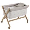 Minicuna Tijera Madera Abete Beige/natural 55x87x74 Cm - Cambrass
