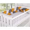 Protector de Cuna trenzado My Sweet Baby - Gris y Amarillo