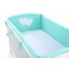 Protector de Cuna XXL Hearts Mint My Sweet Baby