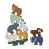 Juego de apilamiento de animales de madera Trixie - Diversión y aprendizaje - imagen 2