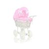 Cochecito de Muñecas My Sweet Baby de Mimbre con Ropa Rosa