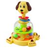 Peonza interactiva de perro con bolas coloridas