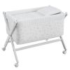 Minicuna Tijera Madera Merlo Crudo/bco 55x87x74 Cm - Cambrass