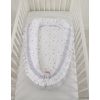 Baby Nest With A Ruffle - Mini Gray Stars/gray