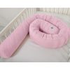 2-in-1- Baby Nest Quilted - Snake Pillow Bumper - Pink