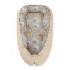 Baby Nest Double-sided Premium Cocoon For Infants Bobono- Dandelions Grey/ Beige