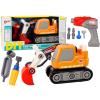 Excavadora Infantil Desmontable Naranja con Herramientas