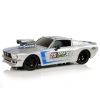 Coche Deportivo R/C 1:16 con Rayas Azules y Plateado