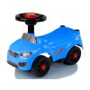 Coche andador azul de Lean Cars fabricado en plástico resistente.