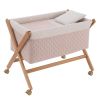 Minicuna Tijera Madera Tender Blush/natural 55x87x74 Cm - Cambrass