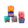 Bloques Educativos Suaves Animales Números Letras Coloridos 12 Pcs