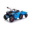 Quad Bike Azul Eléctrico con Remolque XMX630T