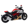 Motocicleta Deportiva de Metal con Luces y Sonidos 1:12