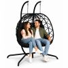 Sillón Colgante Doble de Ratán para Jardín con Cojines Lean - imagen 2