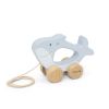 Arrastre de Madera Mr. Shark Trixie - Juguete educativo para bebés