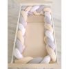 Protector de Cuna Knot Bumper XXL My Sweet Baby - Blanco, Gris, Beige - imagen 2