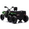ATV Cuatrimoto a Batería con Remolque JC606 24V 4x4 Verde