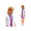 Muñeca Anlily 4 en 1: Doctor, Peluquera, Cocinera y Amante de Animales