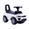 Correpasillos infantil Lean Cars blanco, vista frontal con volante y luces