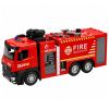 Camión de bomberos de metal y plástico, detallado para pequeños rescatistas.