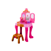 Mesa de tocador infantil con sensor de gestos, rosa
