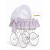Moisés Wicker Hood Crib Jasmine My Sweet Baby - Blanco y Rosa