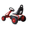 Gokart Lean Toys rojo a pedales, detalle vehículo infantil de aire libre