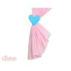 Cortinas Infantiles con Corazones Rosa y Turquesa My Sweet Baby - imagen 3